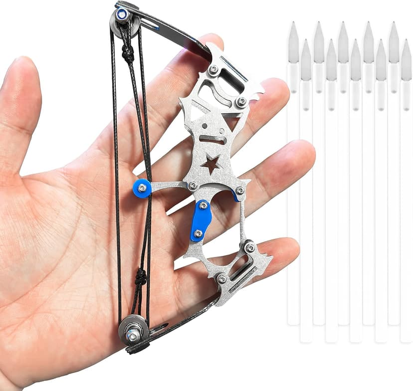 TIETHEKNOT Archery Bow Set Left and Right Hand Compound Bow Hunting Bow Metal Material Catapult RH/LH for Practice Archery