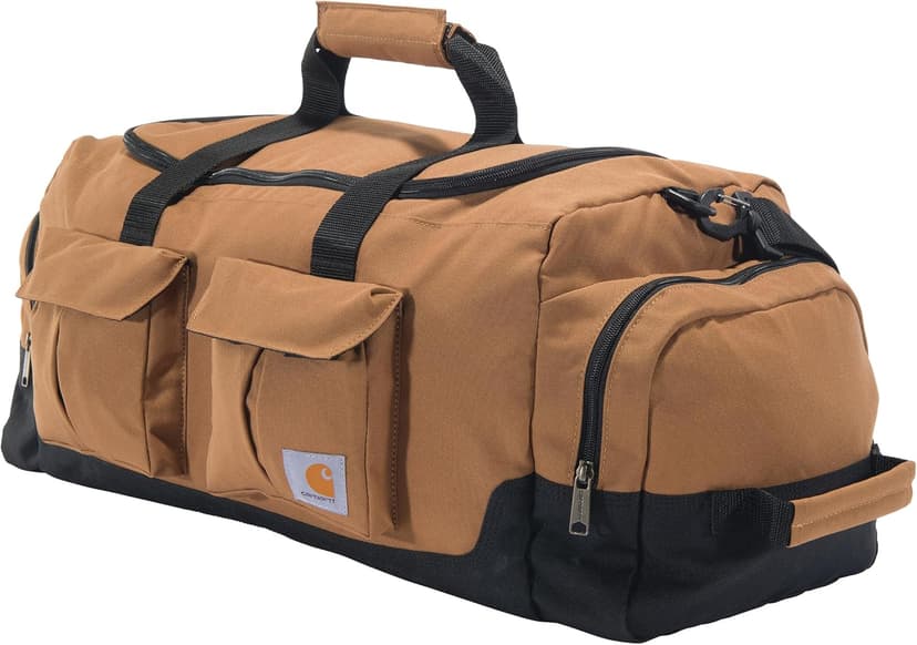 Carhartt 40L Utility Duffel, Heavy-Duty Gear Bag for Jobsite, Gym, & Travel, Duffel Bag (Carhartt Brown), 40L