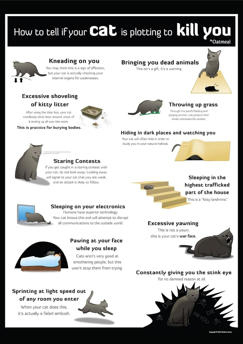 How to Tell If Your Cat Is Plotting to Kill You (The Oatmeal) (Volume 2) 1449410243