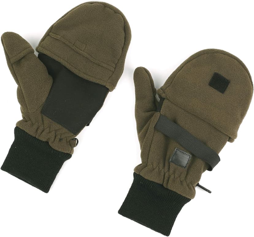 Flammi Men's Convertible Gloves, 3M Thinsulate Thermal Polar Fleece Mittens with Flip-Thumb for Hunting, Hiking, Fishing
