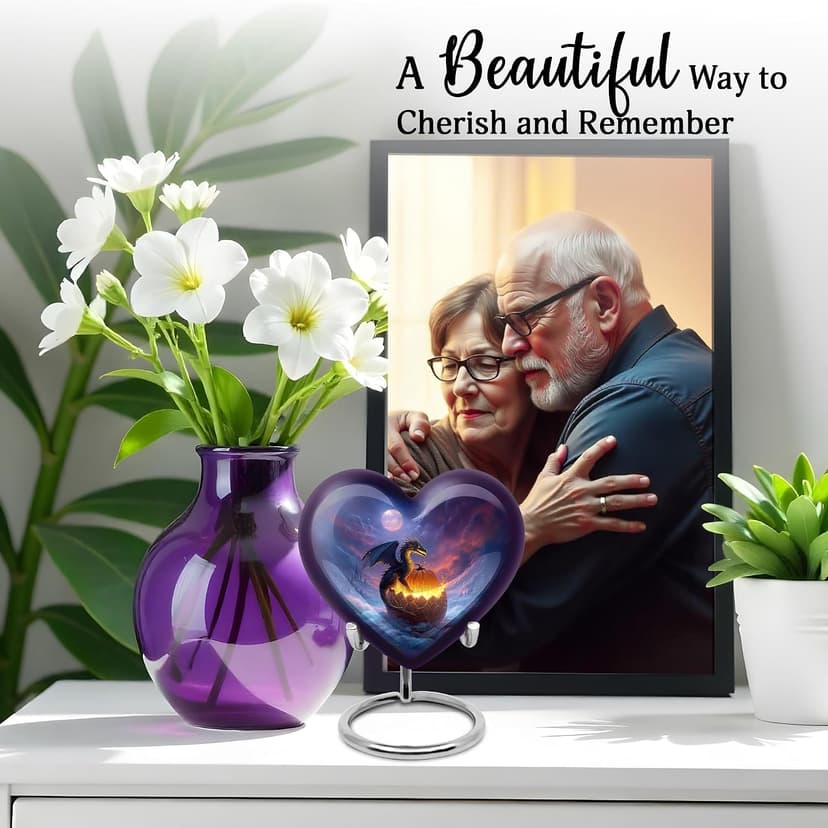 Dragon Mini Cremation Urns for Human Ashes Adult Mother - Small Halloween Burial Memorial Funeral Urns for Adult Ashes Men - Keepsake Blue Funeral Urn for Burial - 3 Inch B0FHKQ2W7Q