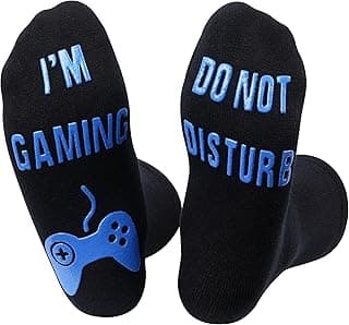 Nucinzua Birthday Gifts For Men,Do Not Disturb Im Gaming Socks for Men,Gamer,Teen Boys Gifts,Christmas Stocking Stuffers
