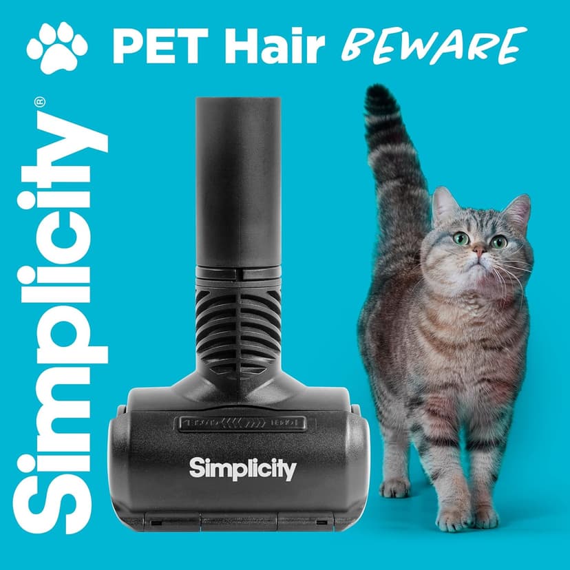 Simplicity Vacuums Pet Fur Remover for Furniture or Clothes, Use as Pet Hair Vacuum Attachment or Lint Roller for Pet Hair, SPET-Tool