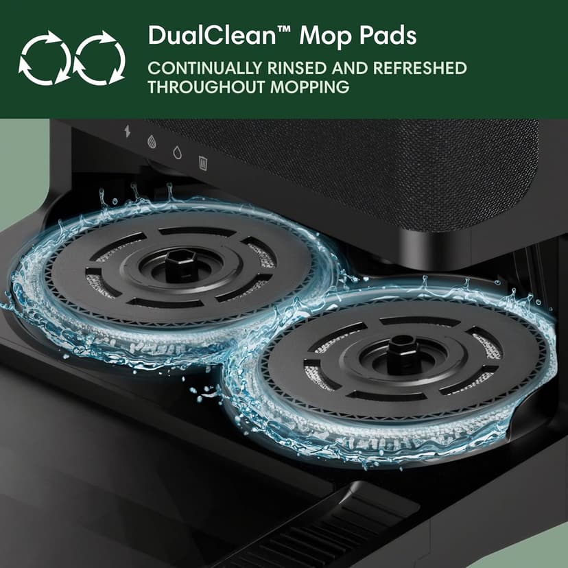 iRobot Roomba Plus 405 (G181) 2in1 Vacuum & Mop Robot with AutoWash Dock - Dual Spinning Mop Pads, Smart & Fast Mapping, Ideal for Pet Hair, Self-empties 75 days, Intense Suction, Pad Washing & Drying