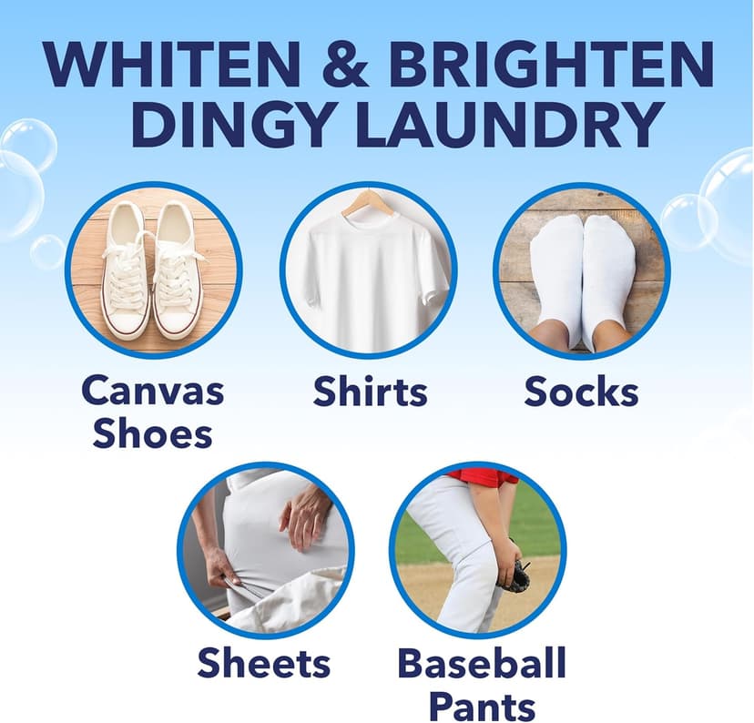 OxiClean White Revive Laundry Whitener and Stain Remover Power Paks, 24 Count