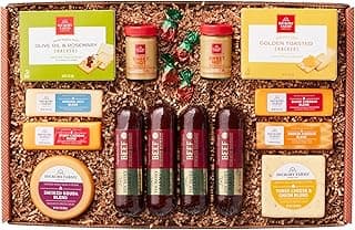 Hickory Farms Signature Beef Meat and Cheese Gift Basket (Extra Large) - Box Set | Charcuterie Board Food | Summer Sausage | Father's Day | Mother's Day | Easter | Christmas | Holiday | Housewarming | Gourmet | Sympathy | Care Package
