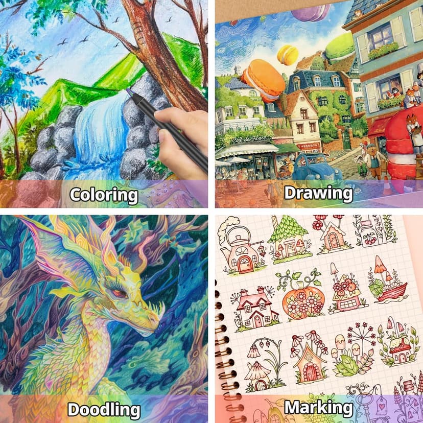 Stocking Stuffers, Art Supplies, 12 Rainbow Colored Pencils, Teen Girl Gifts Trendy Stuff, Art Supplies for Kids 9-12, Gifts for 5-12 Year Old Girl, Arts and Crafts for Kids Ages 8-12