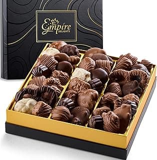 Assorted Gourmet Chocolate Gift Box - Food Gift Basket for Women and Man - Birthday, Thank You, Present Idea for Him and Her, Holiday Gifts Baskets by Empire Delights