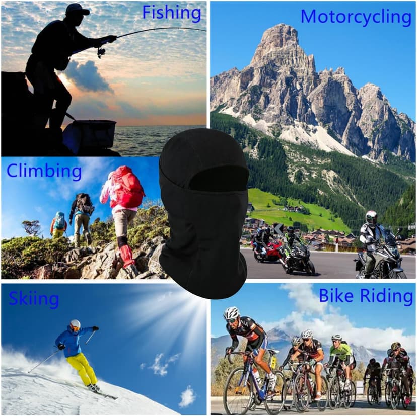 Ligart 4 Pieces Balaclava Mask Sun Protection Hood Face Cover Full Head Mask for Men and Women for Hunting Fishing Skiing