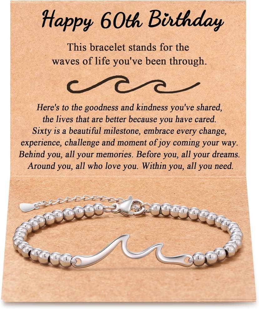 Tarsus Birthday Gifts for Women, Through The Waves of Life, Birthday Bracelet for Women Friend Sister Daughter Mom Grandma...