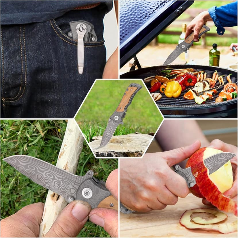 I Love You More Gifts for Him - Engraved Pocket Knife - Valentines Day Gifts for Boyfriend Husband, Anniversary Christmas Gift