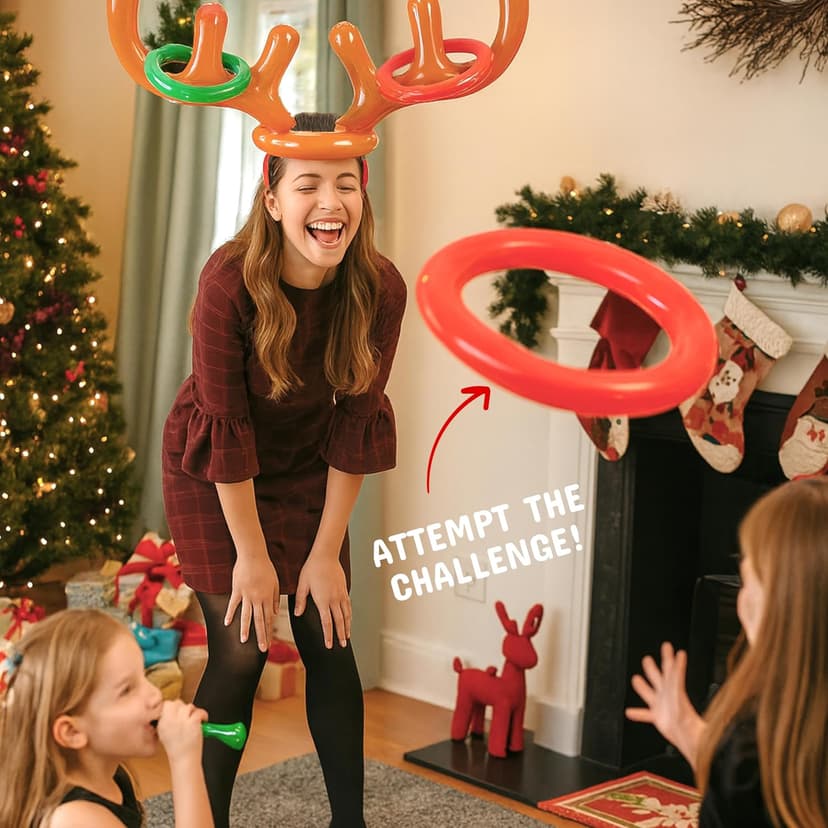 Gutter Games 12 Games of Christmas - 12 Hilarious Holiday Activities [Family Party Games Pack for Kids, Teens & Adults] - by Beat That! Game - Multicolor