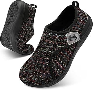 Scurtain Womens Walking Shoes Comfortable Wide Diabetic Shoes Adjustable Zero Drop Edema Shoe Breathable Neuropathy Nursing Shoes Casual Wide Width Sneakers