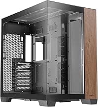 Antec C8 Wood, Fans not Included, Wooden Front Panel, Dual-Chamber Layout, Type-C, 360mm Radiator Support, Seamless TG Front & Side Panels, RTX 40 Compatible, Full-Tower E-ATX PC Case