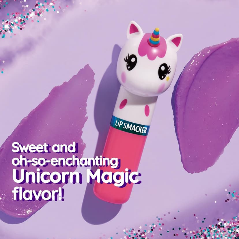 Lip Smacker Lippy Pals Unicorn, Flavored Moisturizing & Smoothing Soft Shine Lip Balm, Hydrating & Protecting Fun Tasty Flavors, Cruelty-Free & Vegan - Unicorn Magic B077XC7K7V