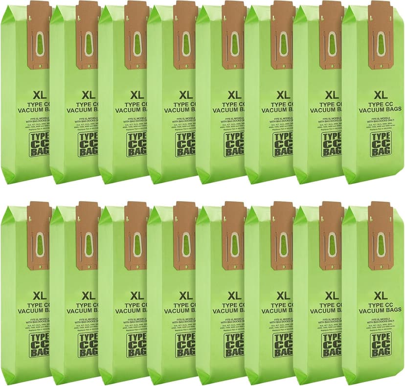 16 Packs Vacuum Bags for Oreck Type CC, Compatible with All Oreck XL Upright Vacuum Cleaner - Replaces Part # CCPK8DW