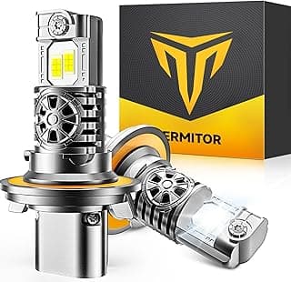 Termitor 2026 Upgraded 100,000LM 9008 H13 Bulbs, 15X Ultra-Bright, 6500K Pure White H13/9008 Light Conversion Kits, Easy Plug-N-Play Installation, IP68 Waterproof, Pack of 2