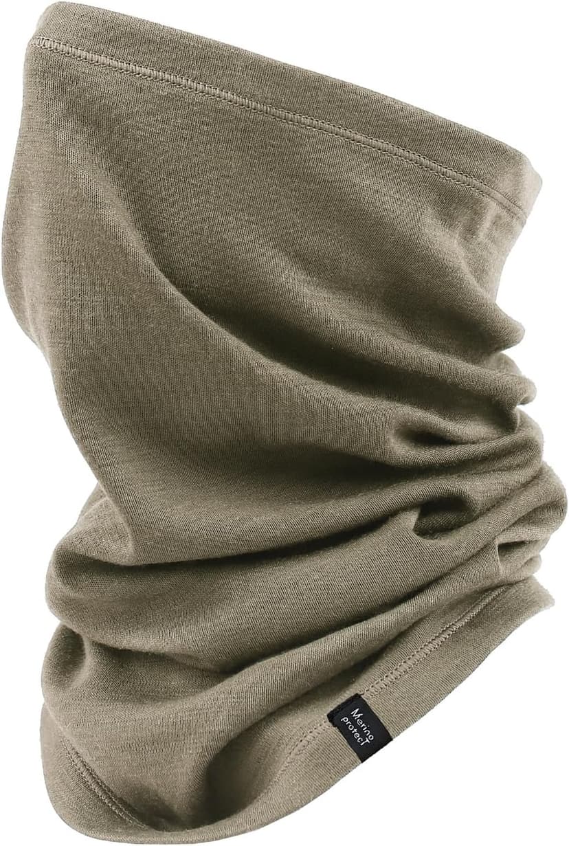 Merino Protect Merino Wool Neck Gaiter Unisex Breathable Face Mask Lightweight Neck Warmer Motorcycle Hiking Hunting
