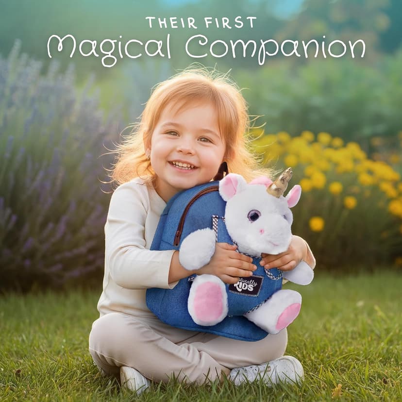 2-in-1 Toddler backpack w. Plush Unicorn Toy, Kids Gift 2 3 4 5 6 Unicorn Toys for 3 Year Old Girl, Girls Age 4-6, Christmas Naturally KIDS Unicorn Backpack, Toys 2 Year Old Girl Birthday Gift 3 4 5 6 B005AGHVYM