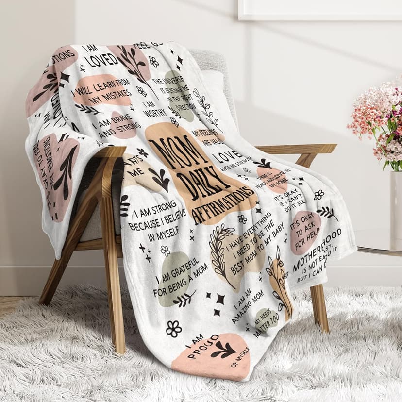 BaubleDazz New Mom Gifts Blankets, Pregnancy Postpartum Gender Reveal First Time Mommy Present, Mothers Day Birthday Gifts for Mom(50"X 60")