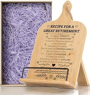 Retirement Gift for Woman, Cookbook Stand, Women Gift Ideas Cookbook Holder, Relaxation Gifts for Women, Recipe Book Stand, Cook Book Stand for Kitchen Counter, Thoughtful Gifts