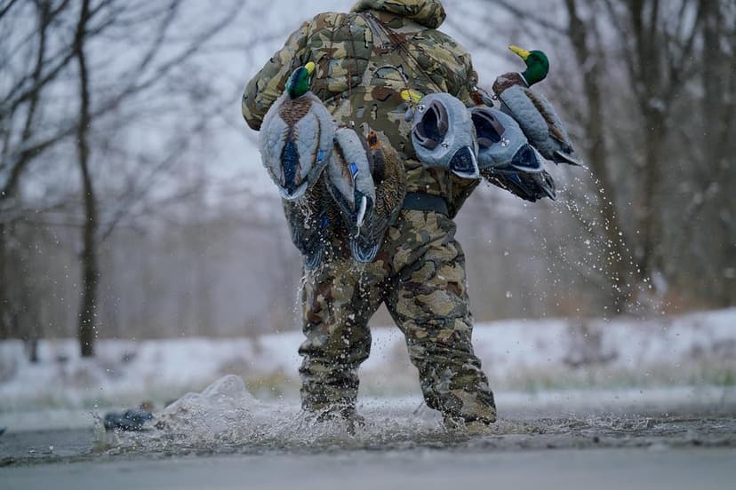 HEYDAY Mallard Position Pack #2 Duck Decoys Ultra-Light 100% HydroFoam | Durable, Realistic Design | 6 Pack of Duck Hunting Decoys