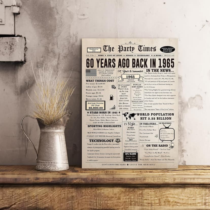 Giant 60th Birthday Card Gift for Women Men, Hilarious 60 Years Old Birthday Gift for Husband Wife, Large 60 Bday Party Decorations for Friends Family, Big 60 Birthday Card for Mom Dad