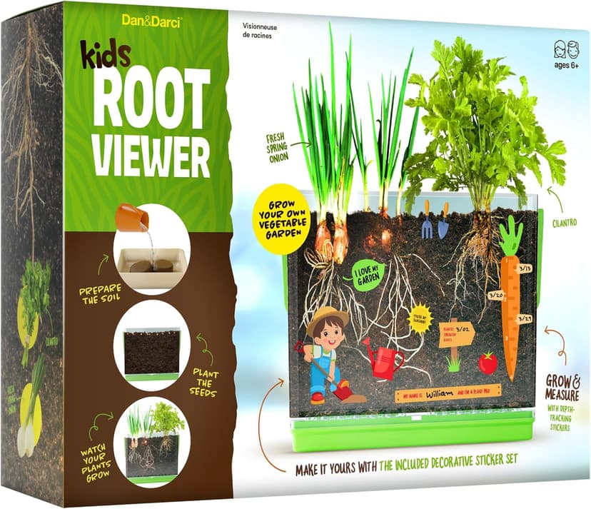 Birthday Gifts for Boy, Girl 4, 5, 6, 7, 8, Year Old - Science STEM Toy & Craft Growing Kits for Ages 4-8, 6-8 Years Root Viewer Kit for Kids - Grow Your Own Plant for Boys & Girls Gifts B0CRK33YXD