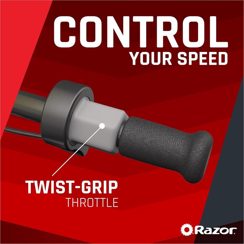 Razor MX125 Dirt Rocket Electric-Powered Bike with Authentic Motocross Geometry, Rear-Wheel Drive,100-watt, high-Torque, Chain-Driven Motor, for Kids 7+, Blue