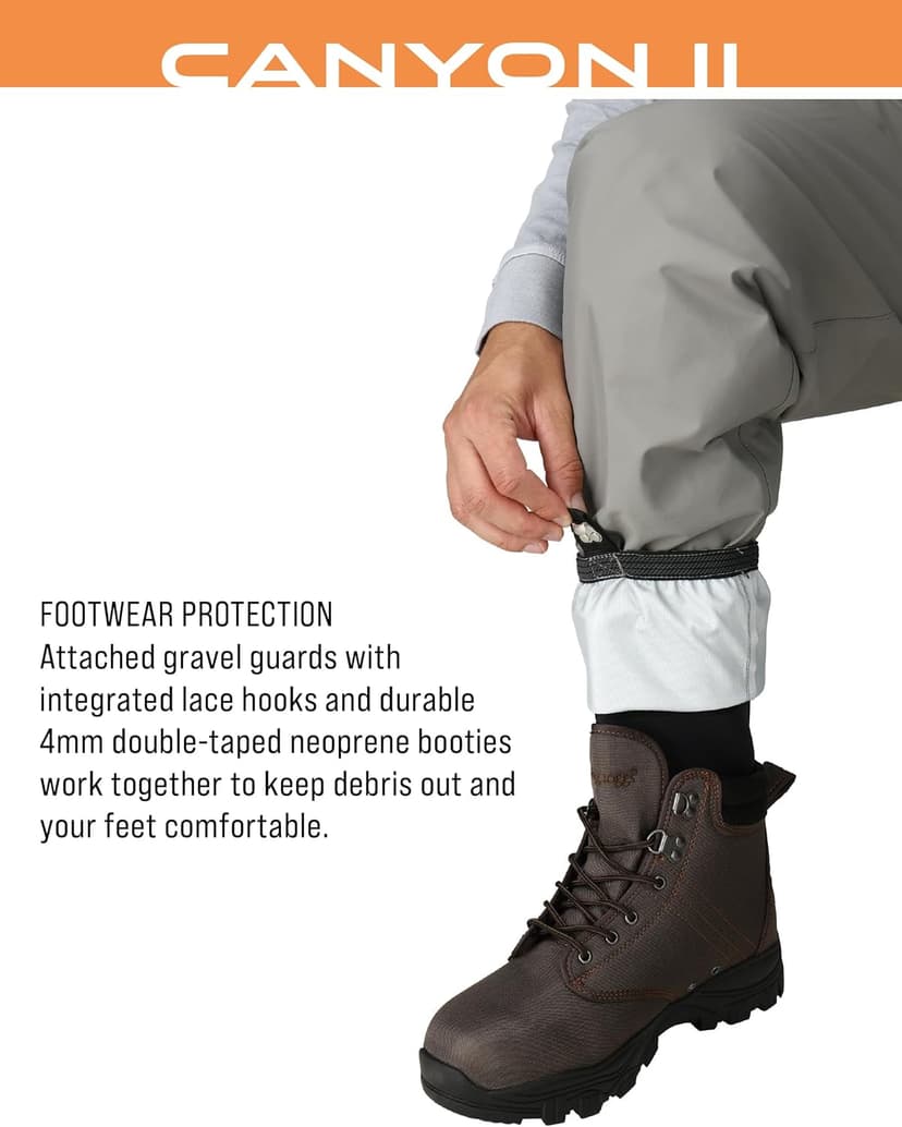 FROGG TOGGS Canyon II Breathable Waterproof Stockingfoot Fishing Chest Wader for Fishing