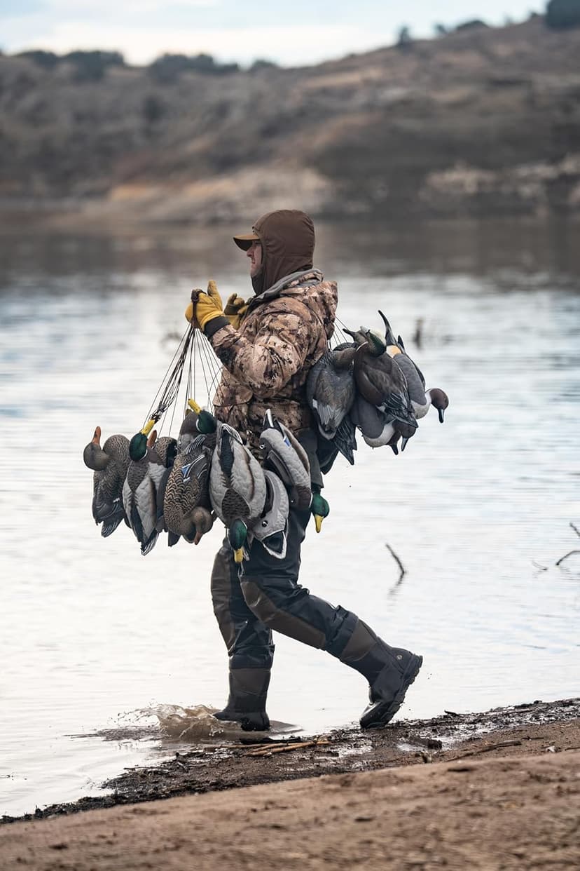 HEYDAY Mallard Position Pack #2 Duck Decoys Ultra-Light 100% HydroFoam | Durable, Realistic Design | 6 Pack of Duck Hunting Decoys