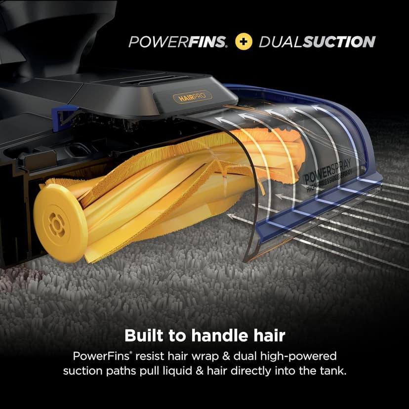 Shark CarpetXpert HairPro Upright Carpet, Area Rug & Upholstery Cleaner with Spot & Stain Remover, Perfect for Pets, Carpet Shampooer, 2 Cleaning Tools, Pet Cleaning Solution, Cobalt, EX251BRN