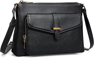 befen Genuine Leather Crossbody Bags for Women Soft Small Leather Purse with Built in RFID Wallet Trendy Shoulder Handbags