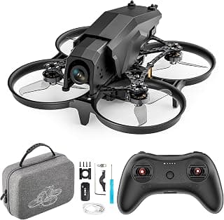 FPV Racing Drone for Beginners, F108 2.5 Inch FPV Drone Kit with Optical Flow Positioning, Equipped with T8S 8 Channel 2.4GHz RC Pocket Sized Portable Transmitter,Easy to Fly RTF FPV Drone