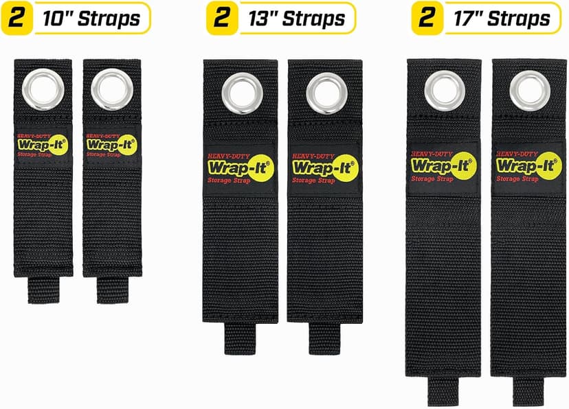 Garage Storage Extension Cord Organizer Cable Straps and Yard Cord Storage for Hose Organizer, Tools, RV Accessories Heavy-Duty Wrap-It Storage Straps - Assorted 6-Pack B06Y5Q4VZD