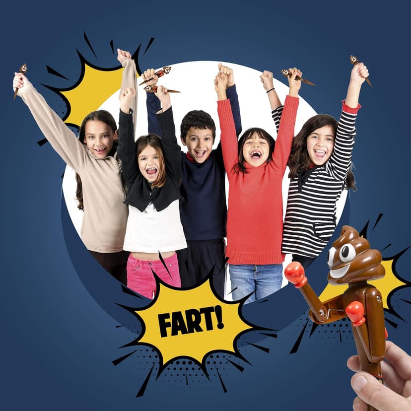 Farting Poop Pen with Punching Arms - Makes Funny Fart & Action Sound With Every Punch, Perfect Novelty Gift For Kids, Teens & Boys, Silly Gag Gift & Interactive Pen Toy With Big Laughs (Boxer)