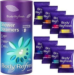 Shower Steamers Aromatherapy - Birthday Gifts for Women, 8 Pack Shower Bombs with Essential Oils, Stress Relief Home Spa Relaxation Gifts for Mom, Christmas Stocking Stuffers