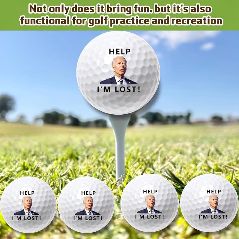 4 Pcs Funny Golf Balls for Birthday, Father’s Day Christmas Novelty Golfer Gift for Dad Coworkers Golfers Golf Lovers B0FW4ZZ81Y
