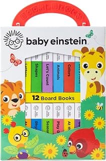 Baby Einstein - My First Library Board Book Block 12-Book Set - First Words, Letters, Counting, and More! - PI Kids 1503751864