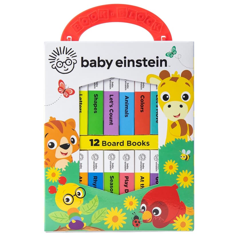 Baby Einstein - My First Library Board Book Block 12-Book Set - First Words, Letters, Counting, and More! - PI Kids 1503751864