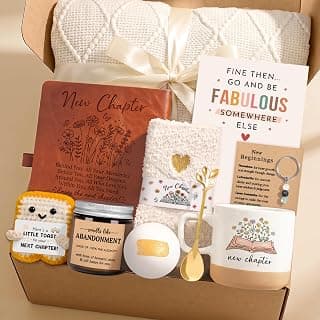New Beginnings Gifts for Women Next Chapter Gifts for Women Going Away Farewell Gift for Coworker Leaving Retirement Goodbye Congratulation New Job Divorce Good Luck Moving Away Presents for Friends B0H5VXGZ9L