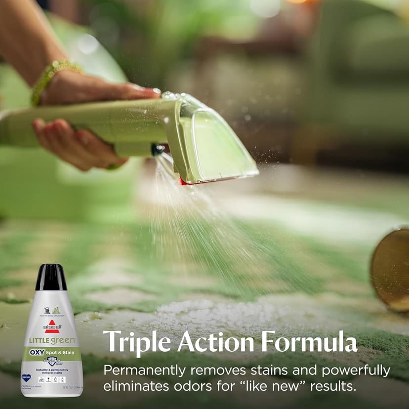 BISSELL Little Green Multi-Purpose Portable Carpet and Upholstery Cleaner, Car and Auto Detailer, with Exclusive Specialty Tools, Green, 1400B