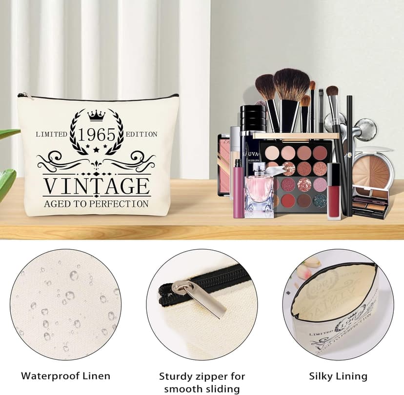 40th 50th 60th Birthday Gifts for Women Tote Bag Birthday Gifts Set for Mom Wife Sister Grandma Birthday Gifts for Her