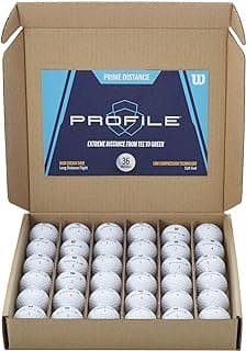 WILSON Profile Distance Golf Ball 36 pack