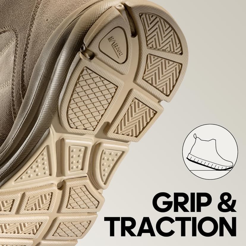 NORTIV 8 Men's Waterproof Lightweight Military Tactical Work Boots Outdoor Hiking Combat Motorcycle Boots