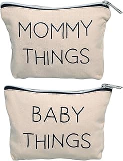 Pearhead Unisex Mommy and Baby Things Travel Pouch, 2 Count (Pack of 1)