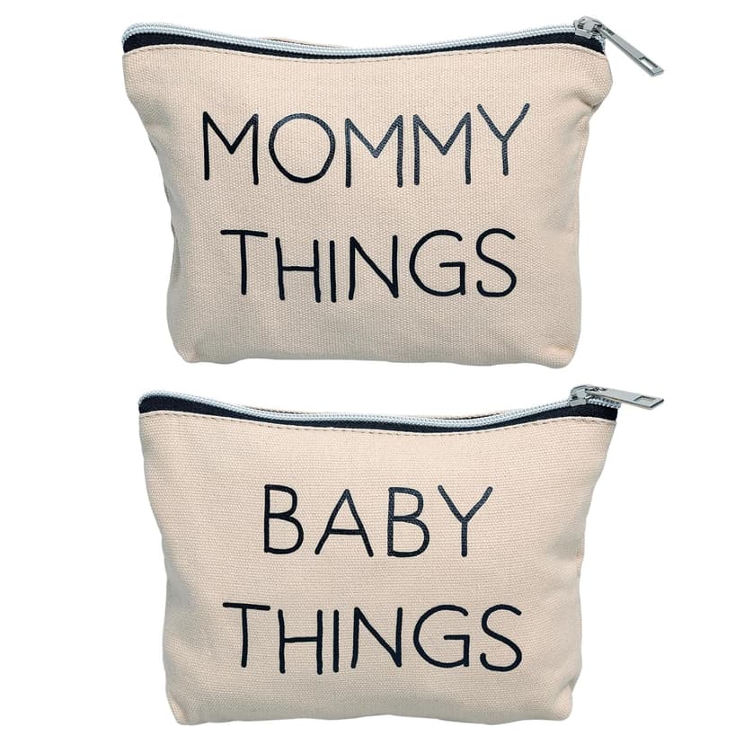 Pearhead Unisex Mommy and Baby Things Travel Pouch, 2 Count (Pack of 1)