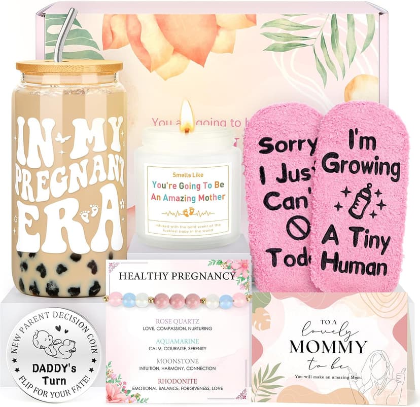 Pregnancy Gifts for Expecting Moms Thoughtful Gifts for New Moms Gift Basket for Mom To Be Gift for Pregnant Women Friend Pregnancy Announcement Presents for First Time Mom, New Mama, Mommy To Be B0FQN373G5