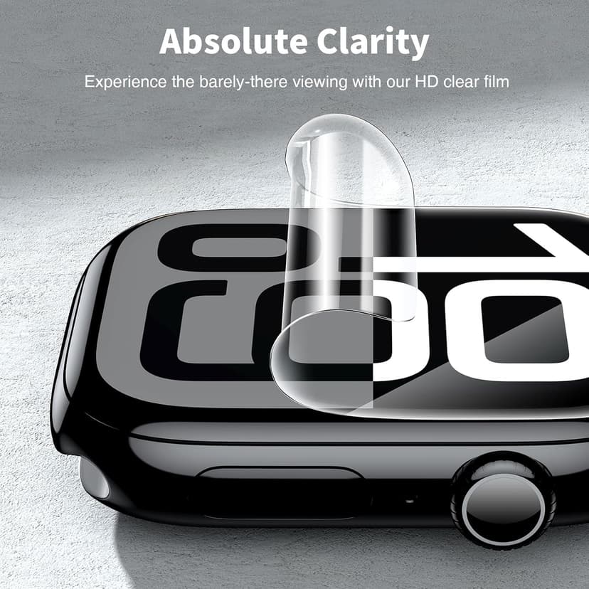 LK 6 Pack for Apple Watch Series 11 Screen Protector 46mm Series 10 [Flexible TPU Not Glass] Self-Healing, Max Coverage, Bubble Free, HD Clear Screen Protector for iWatch S11/S10 46mm, Anti-Scratch