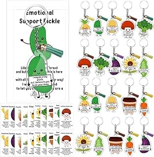 Positive Support Keychains Appreciation Gifts for Coworkers Employee Christmas Thanksgiving Funny Positive Gifts